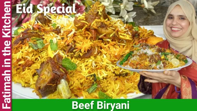 Beef Biryani Recipe | Eid Special Biryani | Perfect Beef Biryani Recipe | Fatimah in the Kitchen