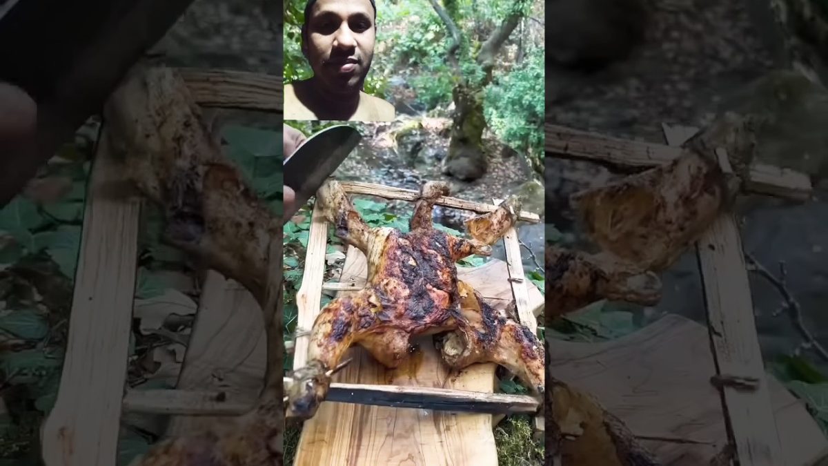 Delicious chicken fry recipe.#shortsvideo #cooking #chicken #outdoorcooking #nature #food