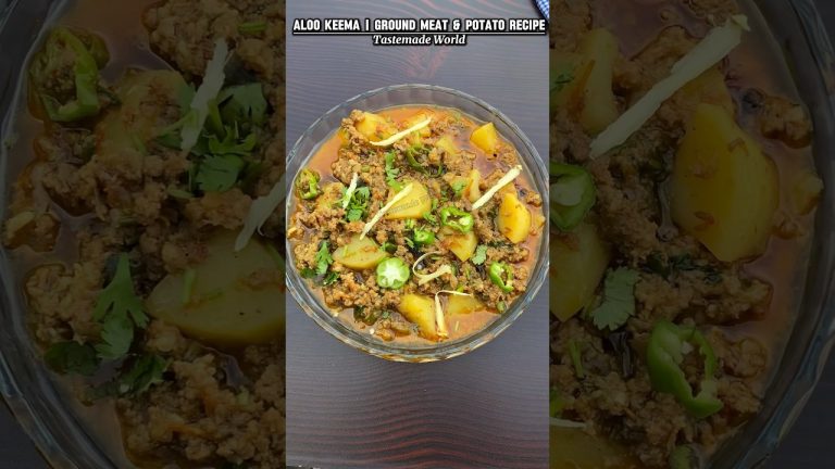 Aloo Keema Recipe| Ground Meat & Potato #Alookeema #curry #tastemadeworld #trending #viral #beef
