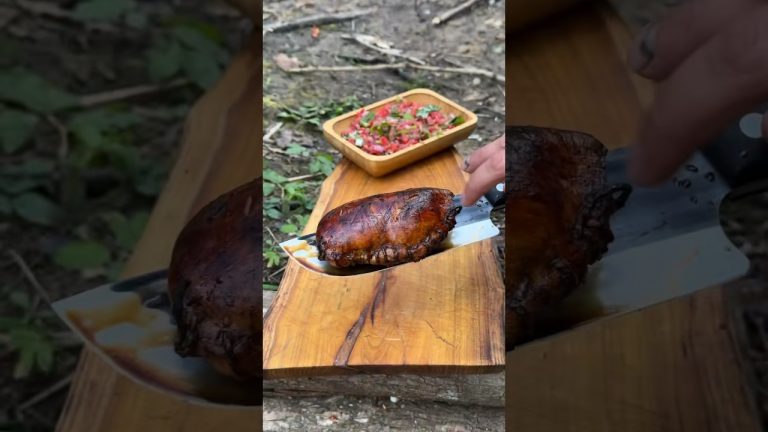 Sedir Ağacında İsli Tavuk Dolma. Smoked Chicken Stuffed , On The Cedar Plank.