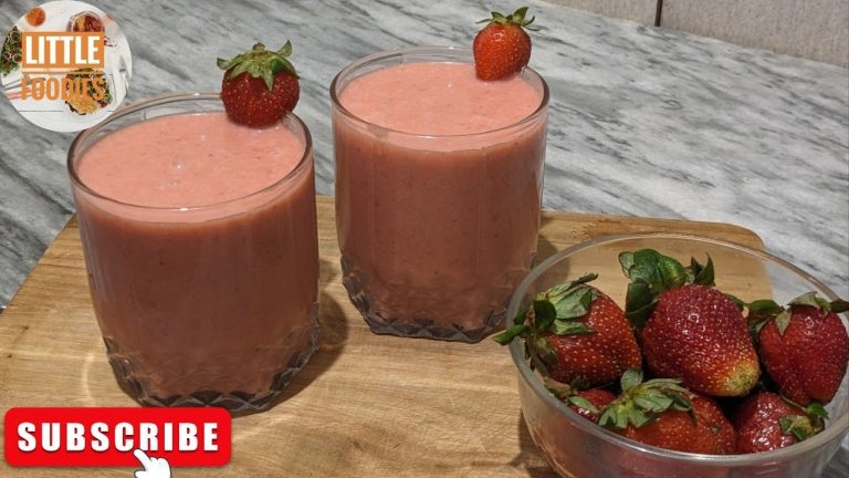 Strawberry Smoothie Recipe By littlefoodies.