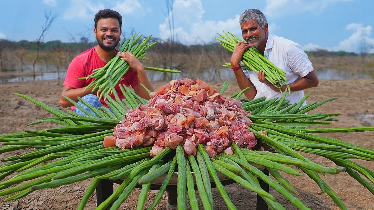 Drumstick Chicken Curry | Chicken & Drumsticks Recipe | Chicken Gravy Recipe | Grandpa Kitchen