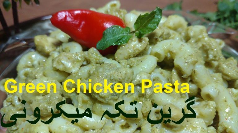 How to make Green Pasta | Quick and Delicious Chicken Macaroni Pasta #pastarecipes
