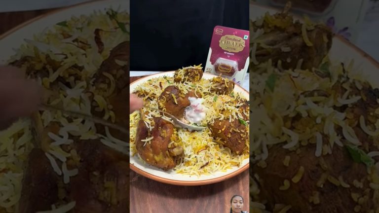 zafrani chicken biryani #food #shortsfeed #cooking