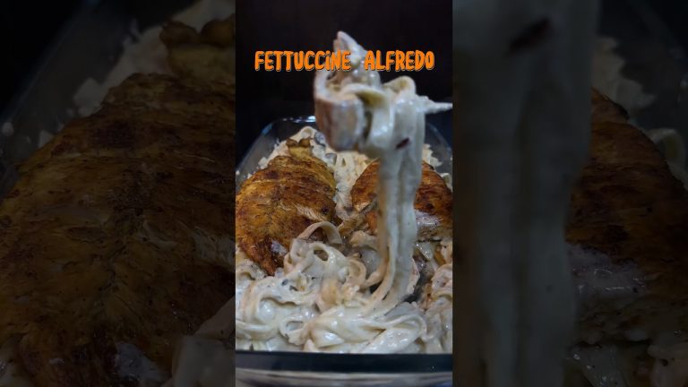 ASMR recipe | Fettuccine Alfredo Pasta #shorts #asmr #food