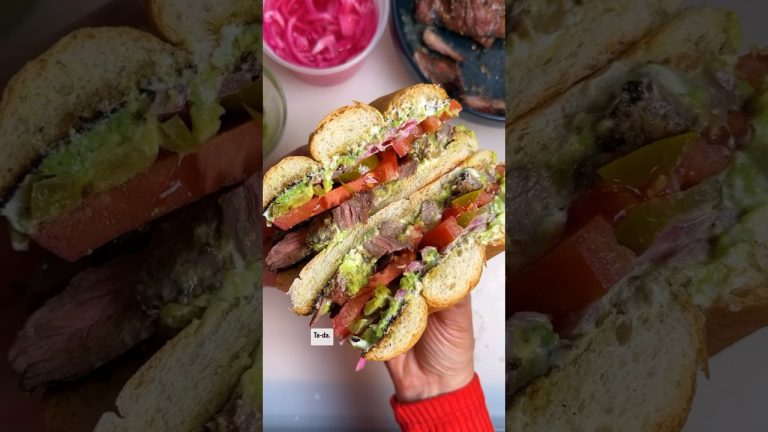 Carne Asada Torta #recipe #food #cooking #how #dinner #howto #kitchen #mexico #mexicanfood