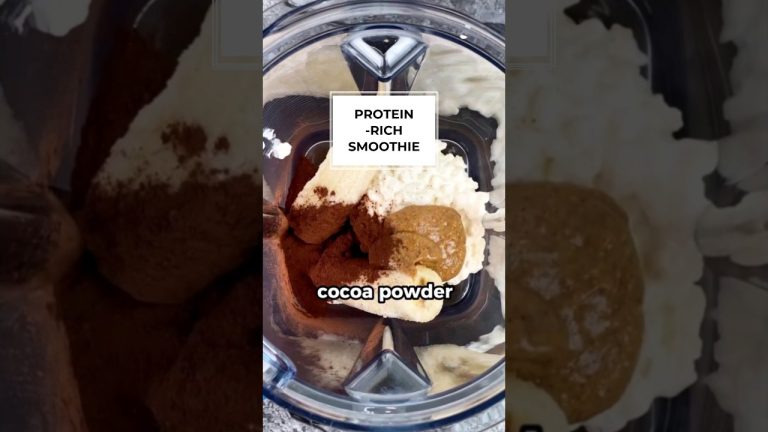 High Protein Breakfast Smoothie! struggle to eat in the morning?#smoothie #viral #fitness #fatloss
