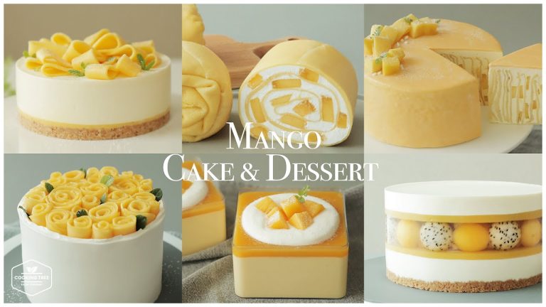 💛6가지 망고 케이크 & 디저트 모음.zip💛 : 6 Mango Cake & Dessert Recipe * 홈베이킹 영상 모음 Baking Video | Cooking tree
