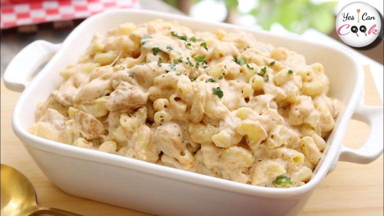 Chicken Mac And Cheese Recipe by (YES I CAN COOK)