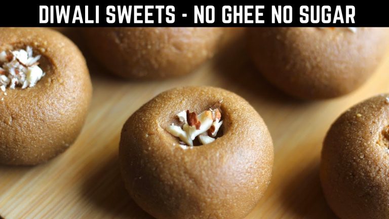 No Sugar 4 Ingredient Instant Peda | Healthy Diwali Sweets Recipe |Easy Sondesh Recipe With Jaggery