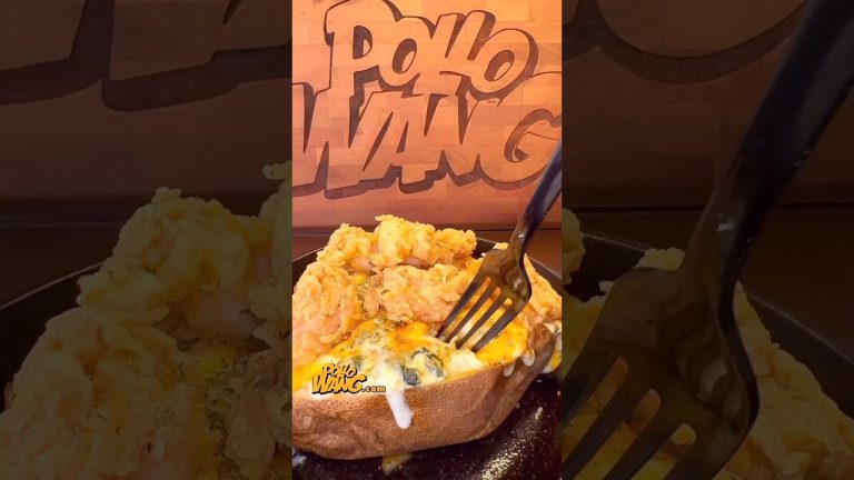 Mammah! I made myself a Creamy Crab Spinach Seafood Baked Potato #PolloWang PolloWang.com and Amazon