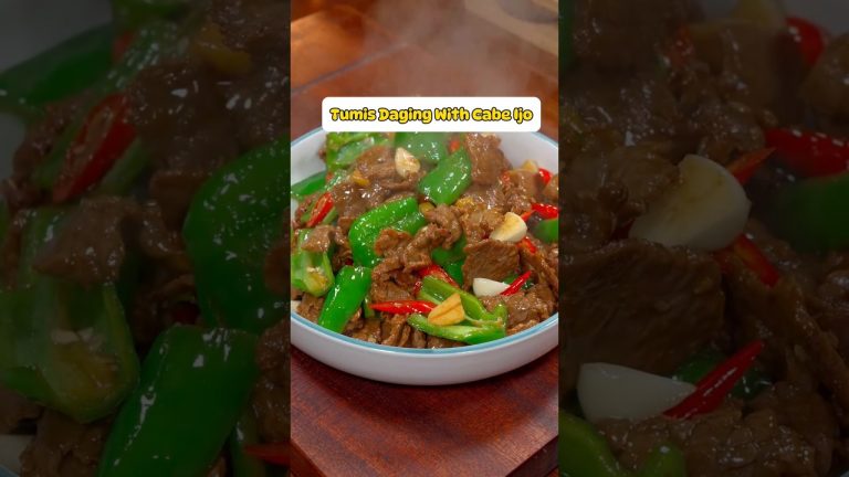 Tumis Daging With Cabe Hijau. #masakansimple