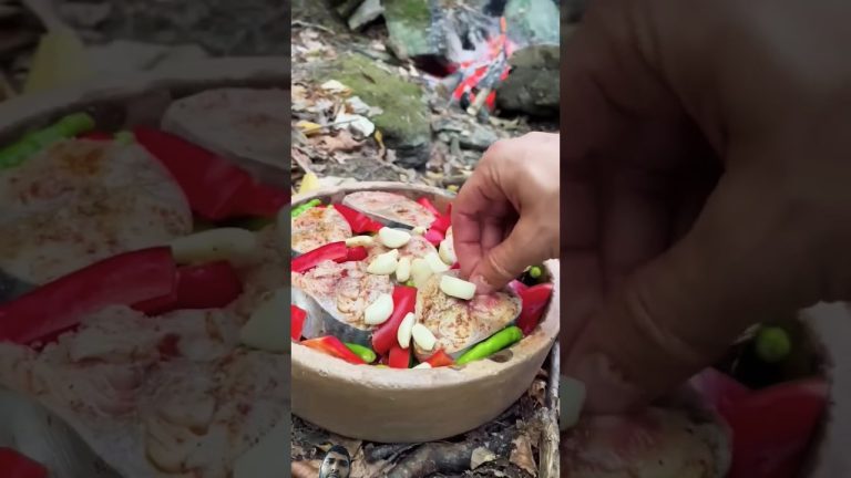 Awesome  outdoor cooking Video #camping #fish #bushcraft #food #cooking