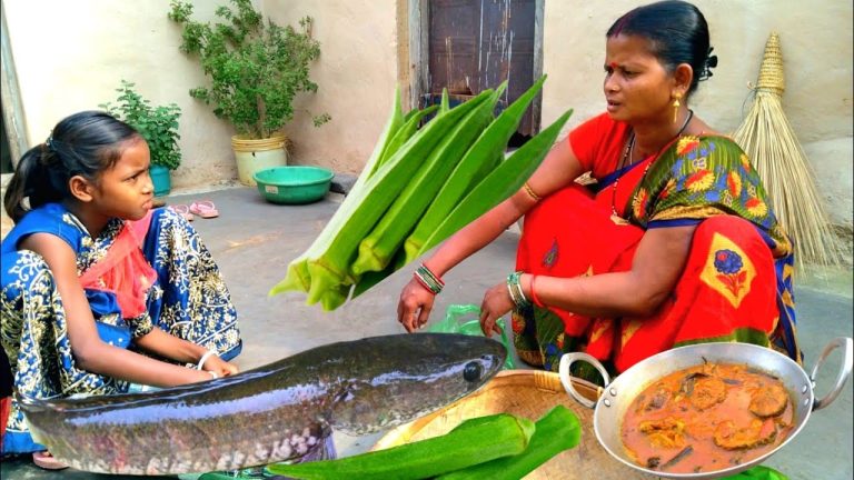 How Indian tribe cooking BIG SHOL FISH recipe in traditional method l Village cooking