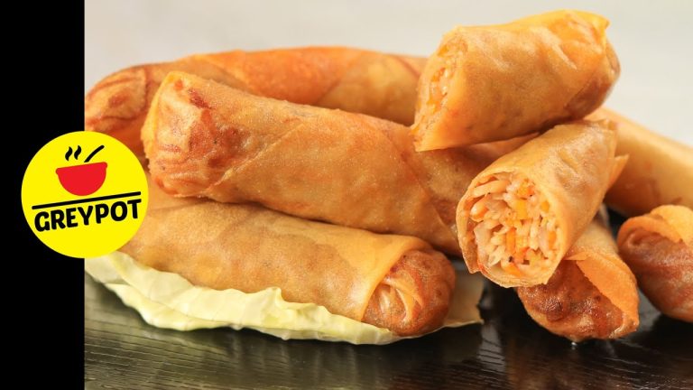 Noodle Spring Roll Recipe | Veg Spring Rolls with Noodles Filling