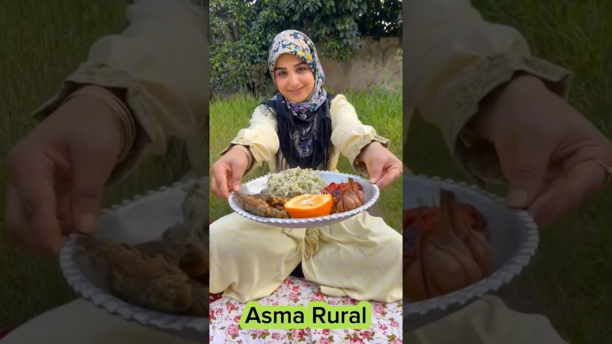 My little girl will give Fatima's cooking recipe #food fish 🐠 lover #short video#rural cuisine life