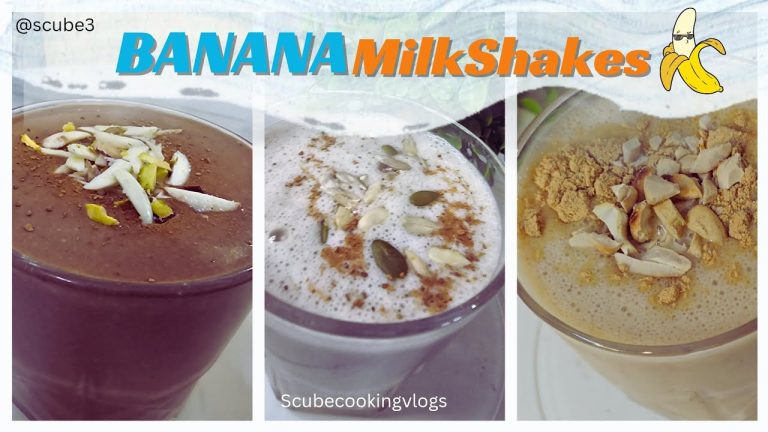 ఒకే ఒక్క glass దాహానికి,ఆకలికి,నీరసానికి check👍 || Banana milkshake 😋 || Banana smoothie @scube3