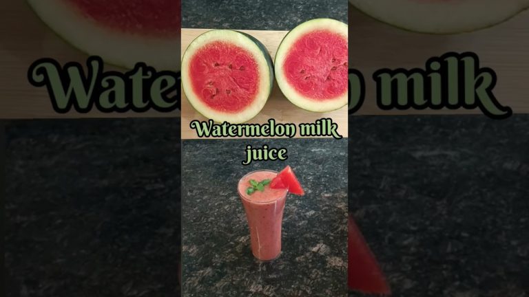 Watermelon Milkshake 🍉 #fresh watermelon juice 🍉 #cool #subscribe
