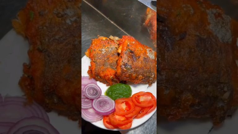 🥹🥺surmai fry🐟 விலை 80 ரூபாய்😋 #streetfood #trending #tamil #fish #recipe #making #ytshorts