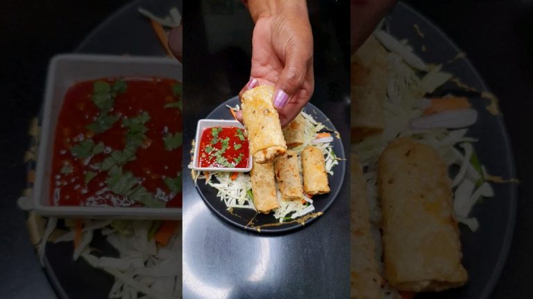 Papad Spring Roll Recipe 😍 – पापड़ से बनाए ऐसे रोल #shorts #shortsviral #youtubeshorts #springroll