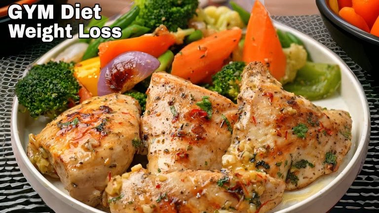 Healthy TASTIEST Chicken Mix Salad Recipe for Weight loss | lemon garlic chicken for weight loss