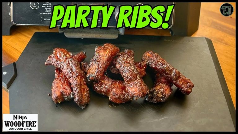 Ninja Woodfire Grill Smoked Party Ribs!