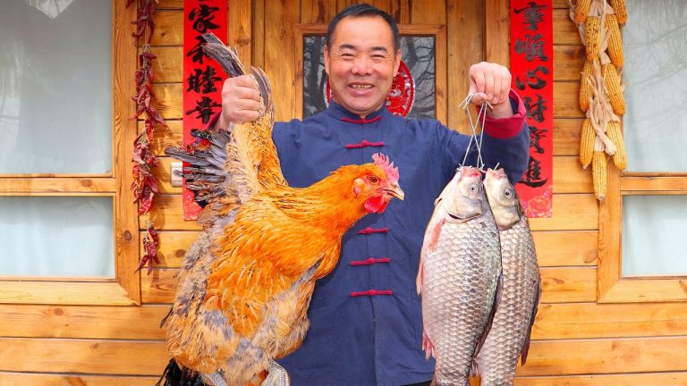 Secret Recipe You've Never Seen! “Chicken Steamed Fish” Best Chicken+Fish! | Uncle Rural Gourmet
