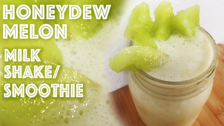 Fresh Honeydew Melon Milk Shake – tastes like a sweet Smoothie drink