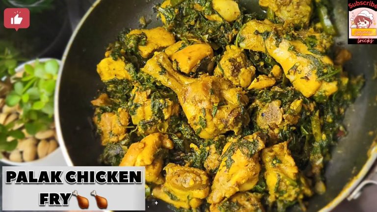 How to make PALAK CHICKEN FRY|PALAK CHICKEN FRY|Healthy chicken recipes| #trending #viralvideo#viral