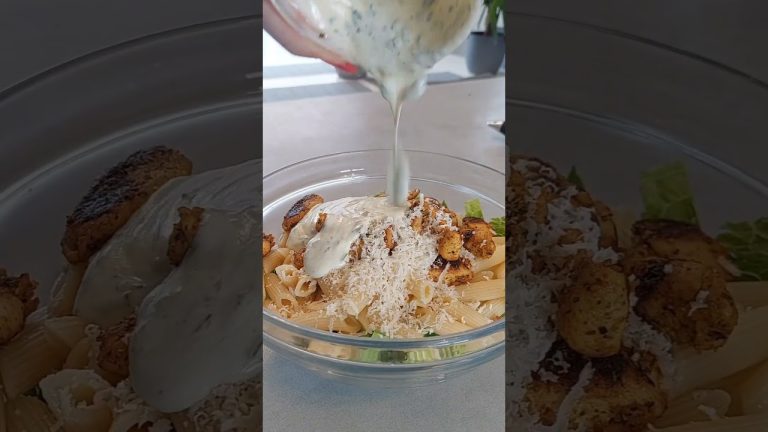 Chicken and pasta salad #shorts