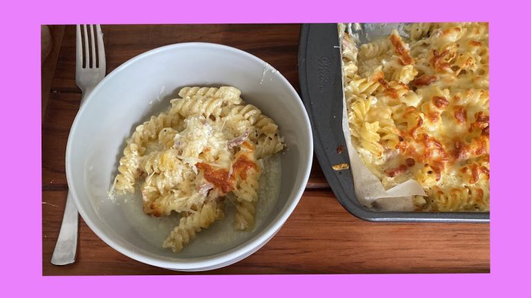 BAKED PASTA WITH BACON /PASTA RECIPE /easy and quick to cook