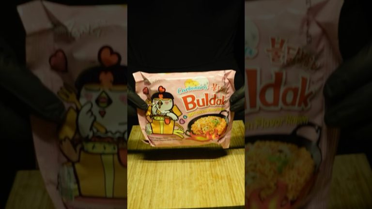 Let’s make Buldak carbonara noodles #shorts