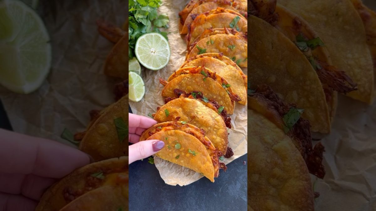 Crispy Chicken Tacos #easyrecipe #lunchtime #tacos