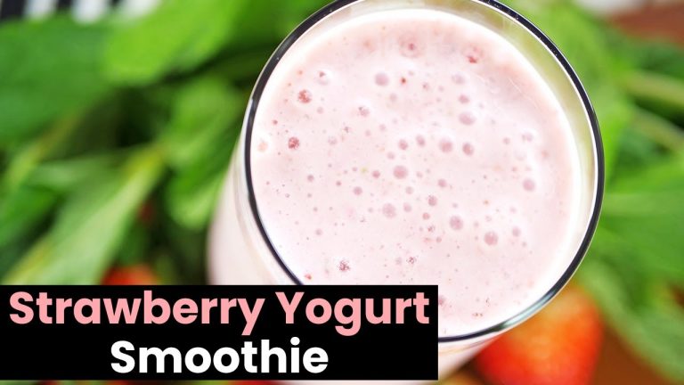 Delicious Strawberry Yogurt Smoothie