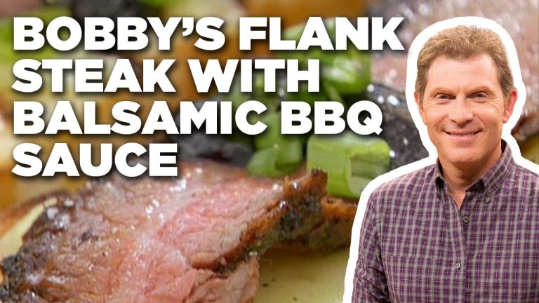 Bobby Flay's Flank Steak with Balsamic BBQ Sauce | Grill It! with Bobby Flay | Food Network
