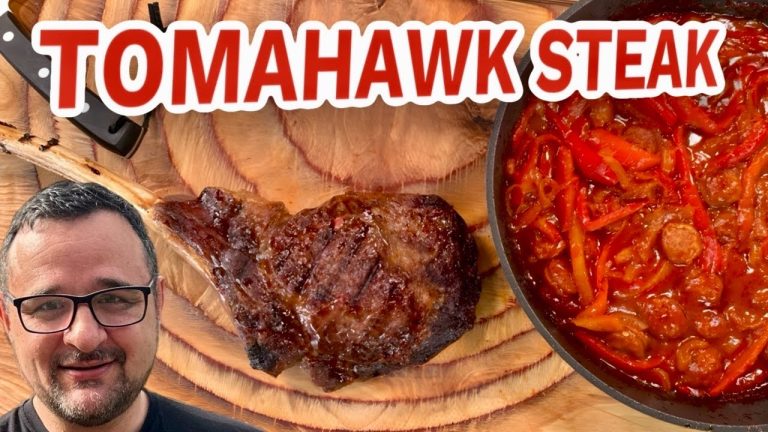 TOMAHAWK STEAK mit CHORIZO LETSCHO vom GRILL — Klaus grillt