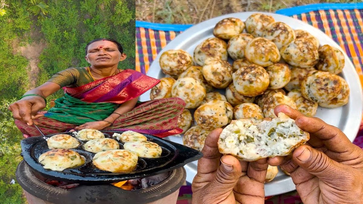 Drumstick Leaf Paniyaram Recipe | Village Cooking | Side Dish Recipes