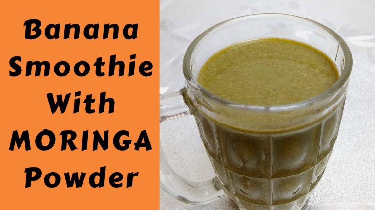Protein Packed Banana Smoothie With Moringa Powder | Lactose Free Energy Drink