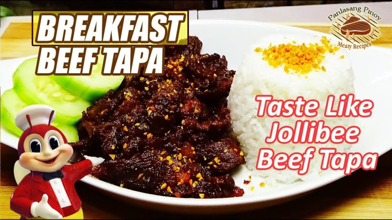 BEEF TAPA 🐄 KASING YUMMY NG JOLLIBEE BREAKFAST BEEF TAPA