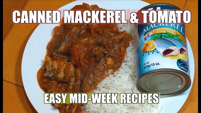Canned Mackerel – Mid-Week Recipes – Easy Tinned Fish & Tomato – Canned Fish Recipes