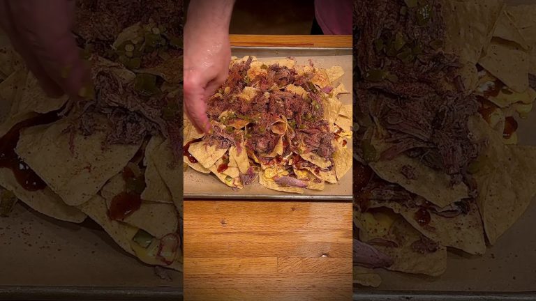 2×2 BBQ Nachos 👍🏼  #recipe #food #cooking #homemade  #bbq #nachos #shorts #tasty #delicious