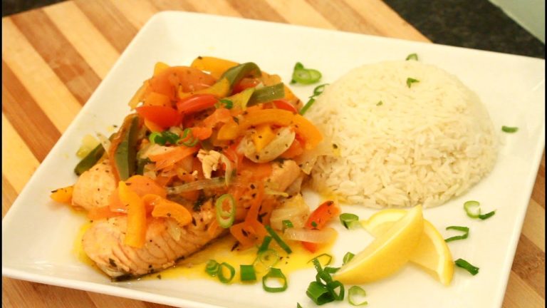 Steamed Salmon With Rice – Jamaican Steamed Salmon Fish | Recipes By Chef Ricardo