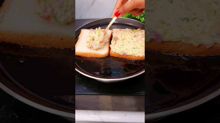 New Style bread nasta l ब्रेड नाश्ता l #shorts #shortsfeed #youtubeshort #nasta #pinkikitchen #viral