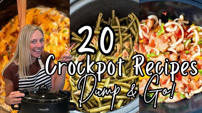 20 DUMP & GO CROCKPOT DINNERS | The Easiest Crockpot Recipes!