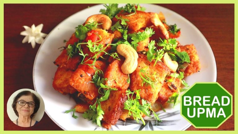 Super Quick, Bread Upma Easy Recipe / Easy Breakfast Bread Upama / Bread Upma Recipe