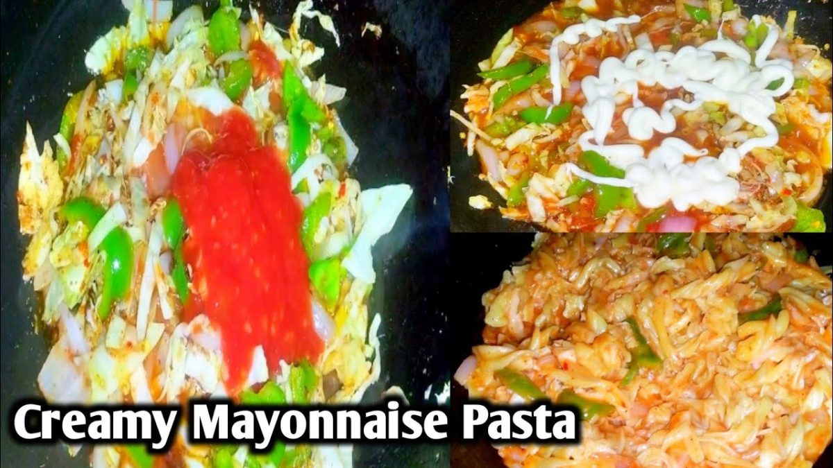 Creamy Mayonnaise Pasta Recipe | Mayonnaise Pasta | Creamy Mayonnaise Macaroni Recipe | Veg Pasta