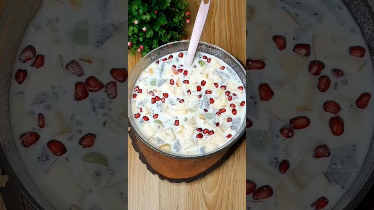 প্রচন্ড গরমে কলিজা ঠান্ডা করা ফ্রুট ডেজার্ট ❤ || Sagu Fruit Dessert 🥰 #shorts #viral #shortsfeed