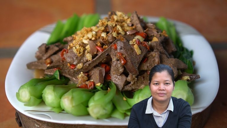 Cooking pork liver with bok choy vegetable recipe –  Simple cooking channel