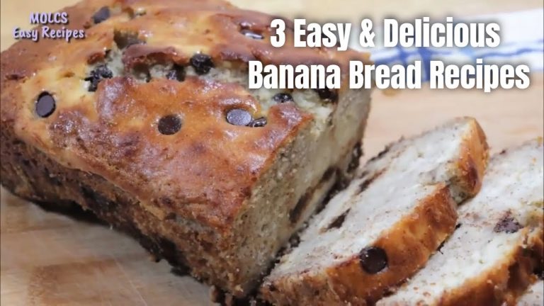 3 Easy & Delicious Banana Bread Recipes