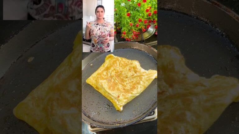 Zareen Khan's Quick Bread Omelette Recipe😍#breadrecipe #breakfast #omlette #breakfastideas #healthy